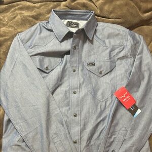 Kimes Ranch Men's Blue Western Shirt